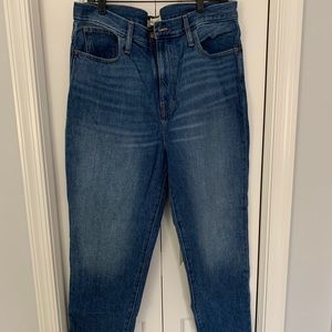 Madewell mom jean size 31